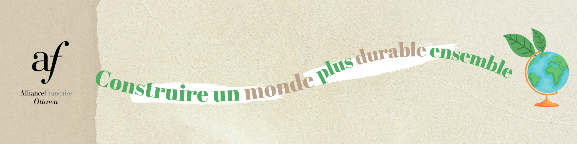 Construire un monde plus durable ensemble - Alliance Française Ottawa